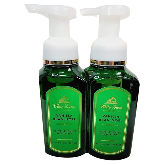 2 Bath & Body Works WB VANILLA BEAN NOEL Gentle Foaming Hand Soap 8.75oz New - Picture 1 of 8